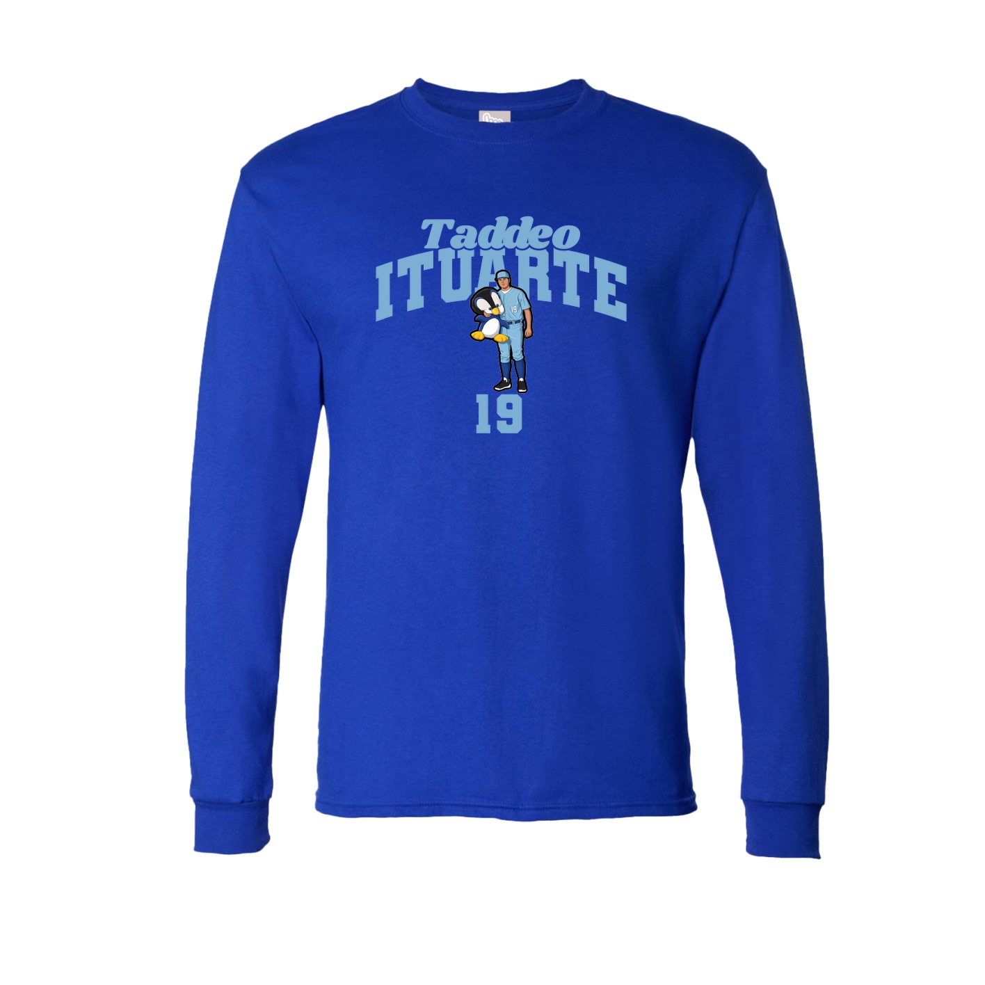 Long Sleeve Tee — Signature Arch in Royal