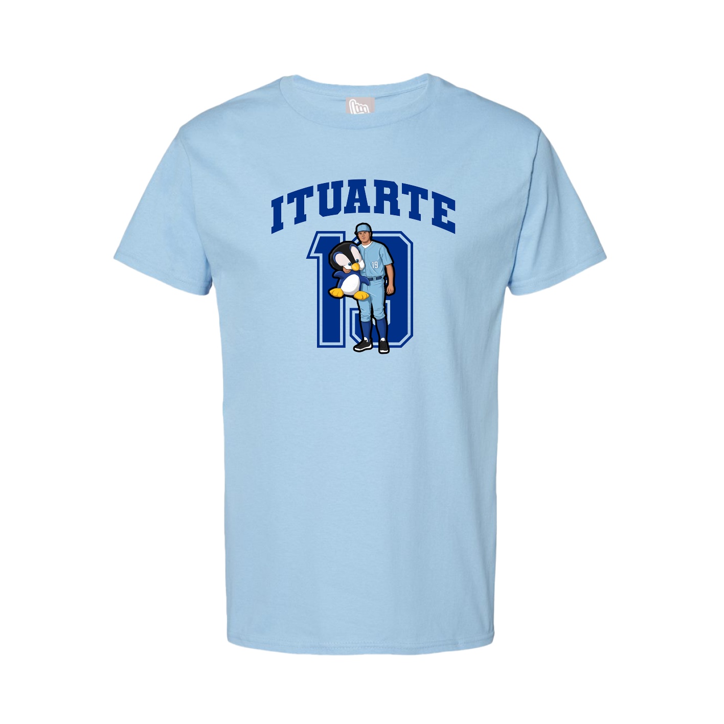 Tee — Number in Light Blue