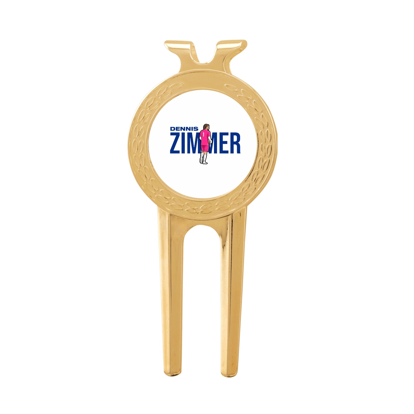 Divot Tool with Ball Marker — Player Name in Classic