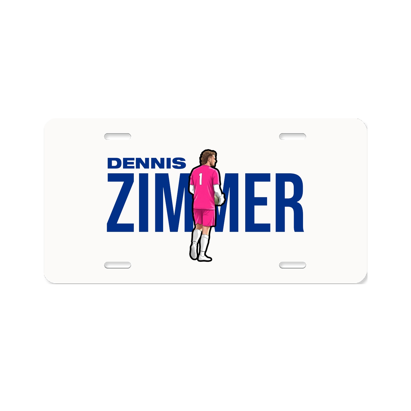 License Plate — Player Name in Classic