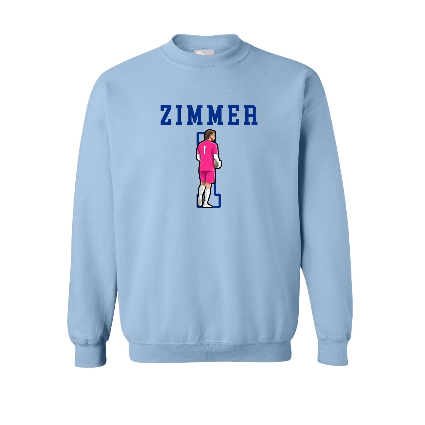 Fleece Crew — Shirsey in Light Blue