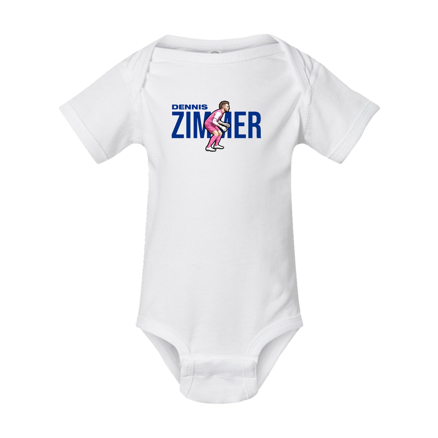 Baby Onesie — Player Name in White