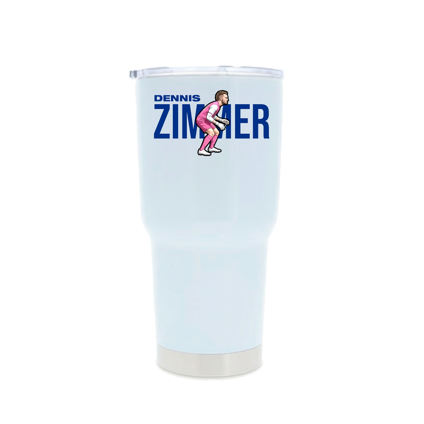 30oz Stainless Steel Tumbler — Player Name in White