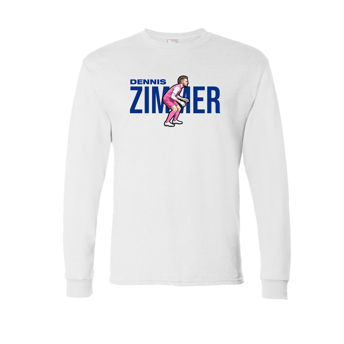 Long Sleeve Tee — Player Name in White
