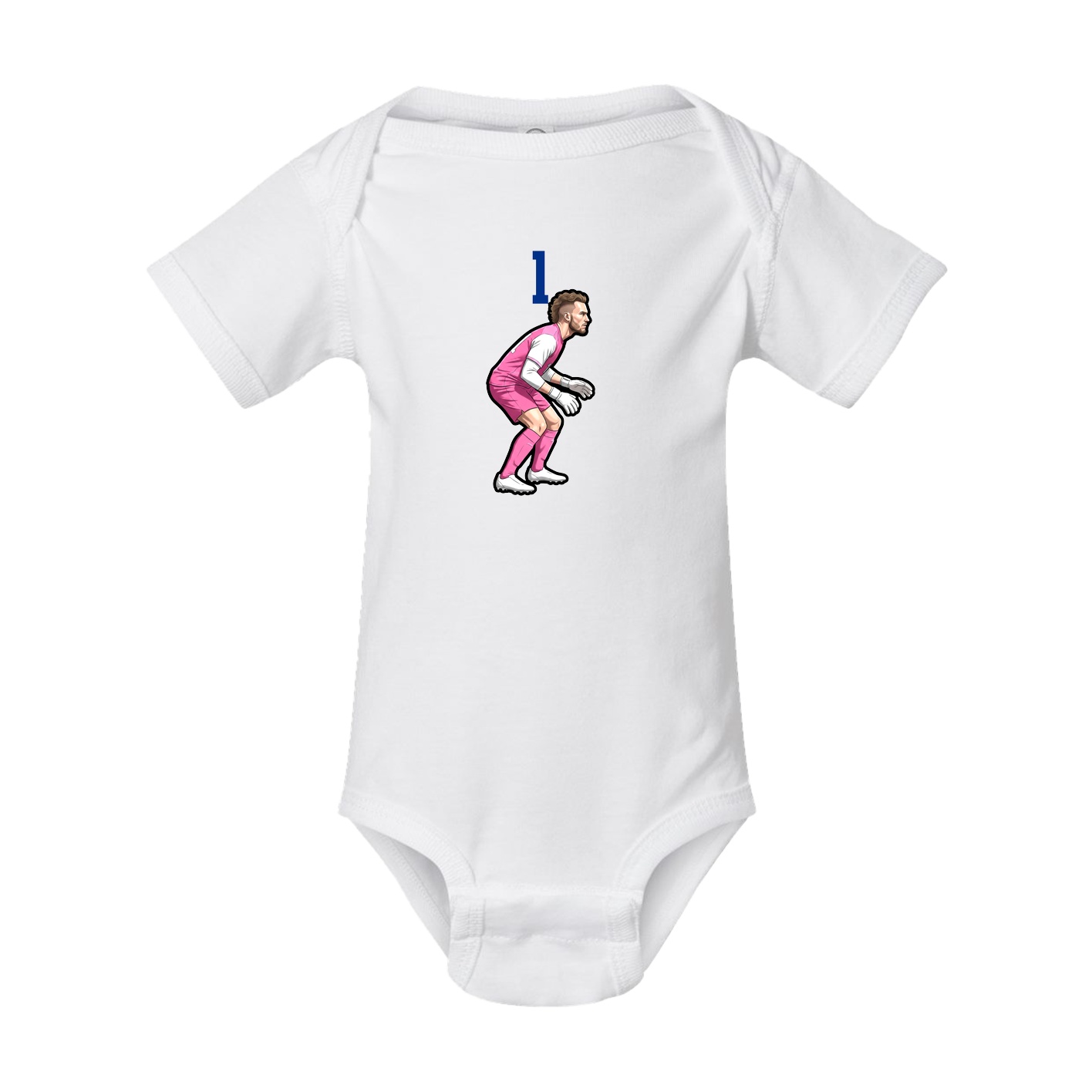 Baby Onesie — Number Top in White