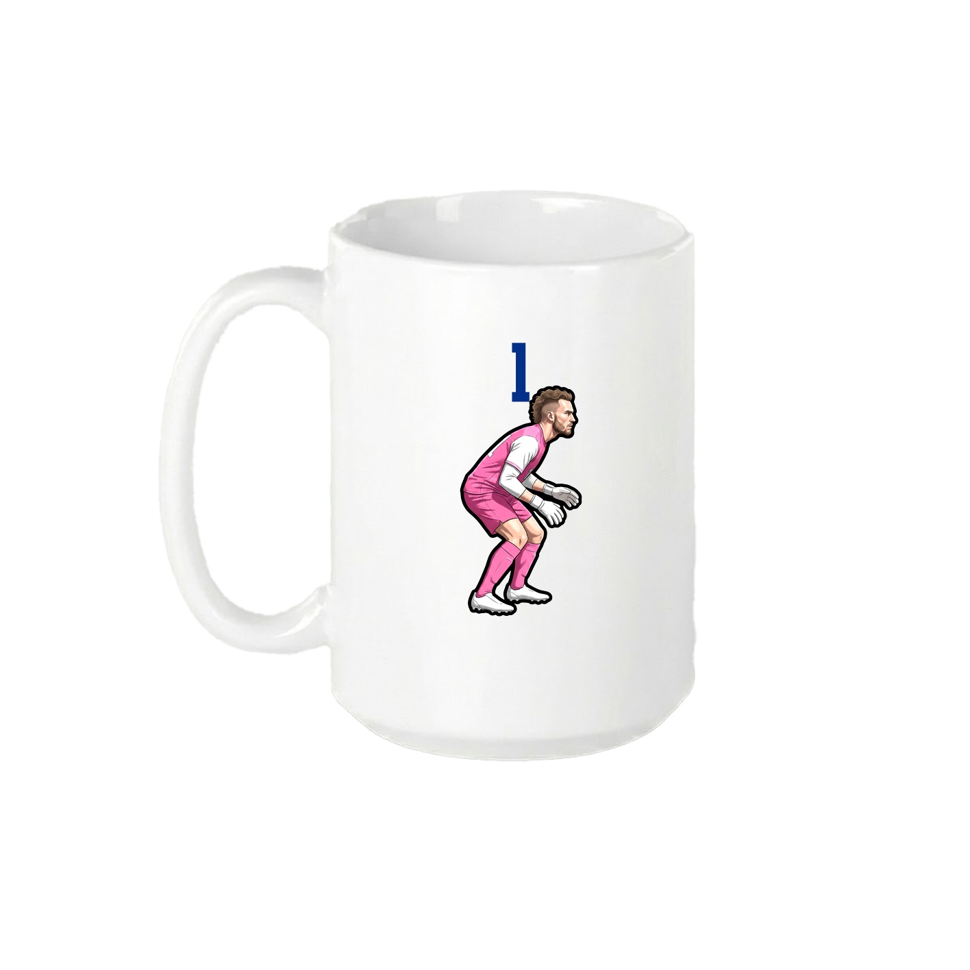 15oz Coffee Mug — Number Top in White
