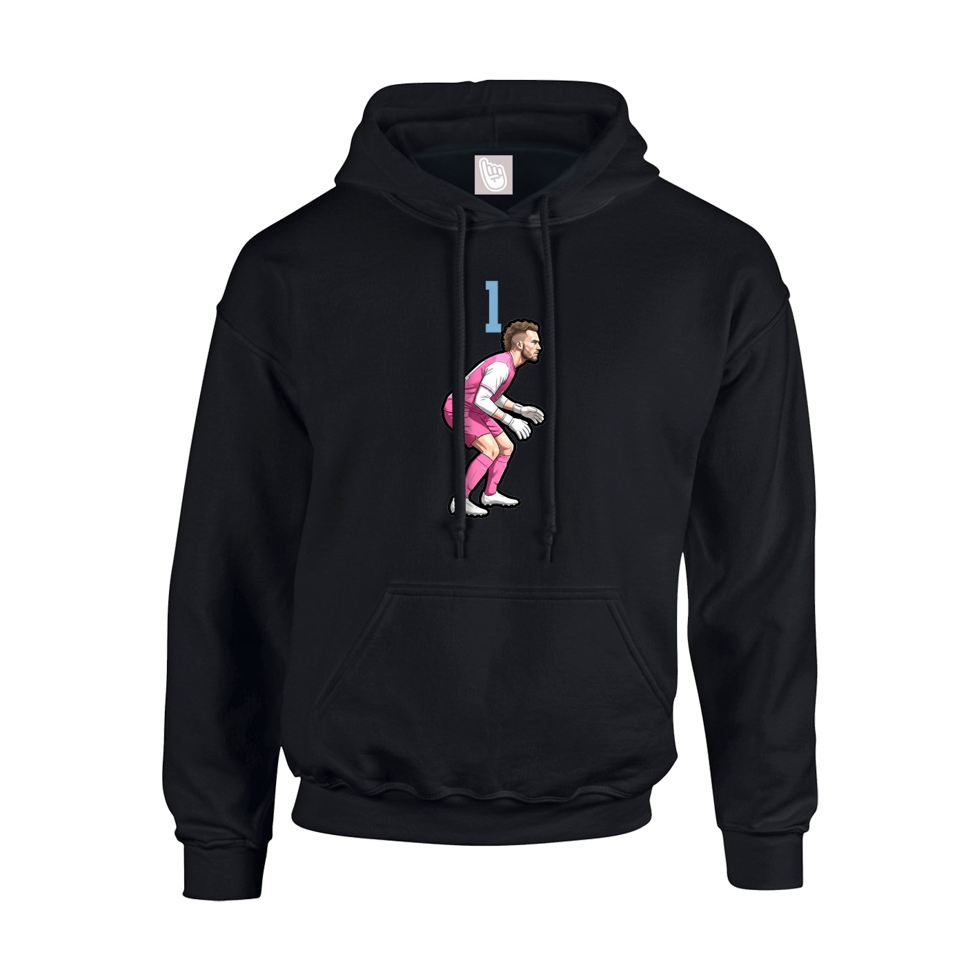 Hoodie — Number Top in Black