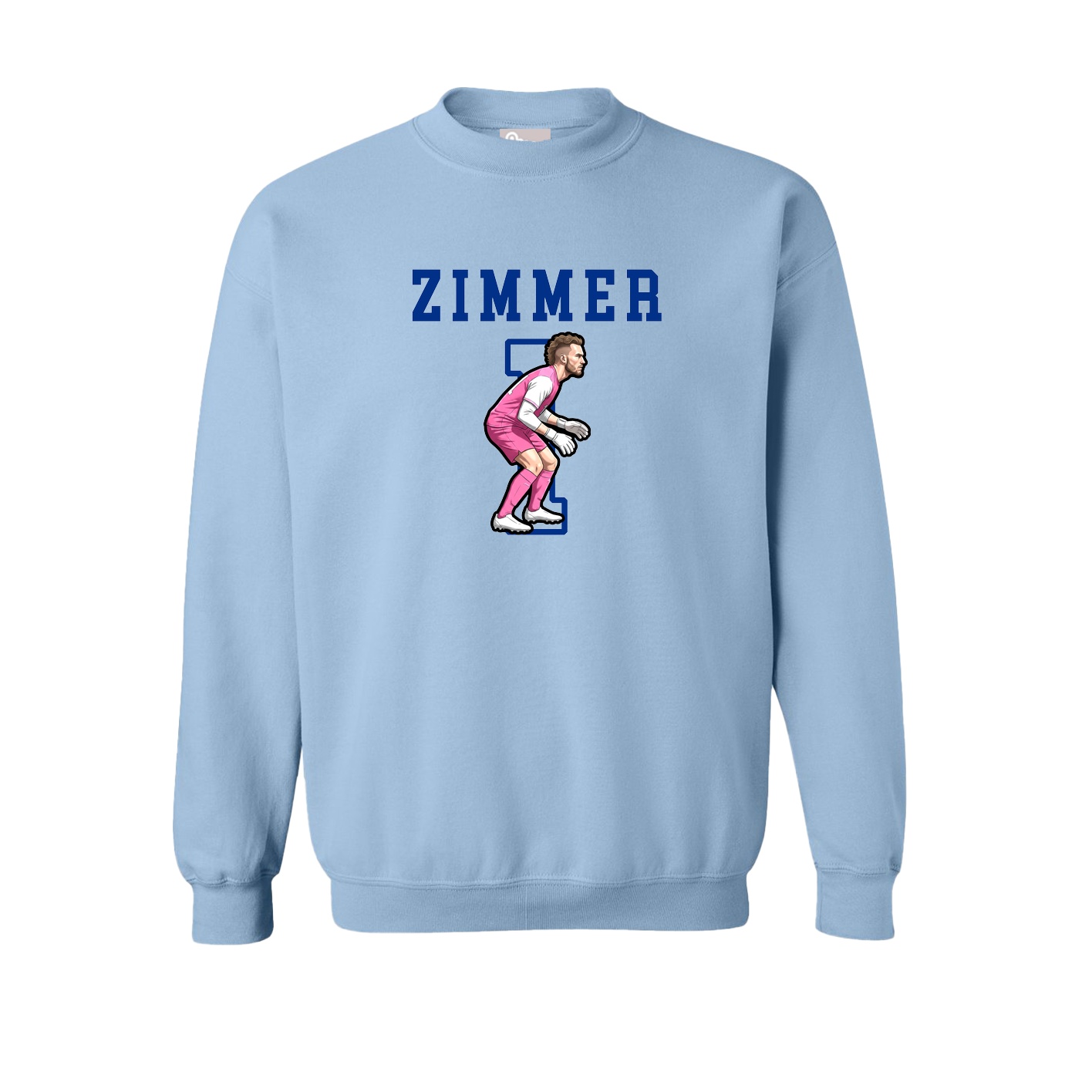 Fleece Crew — Shirsey in Light Blue