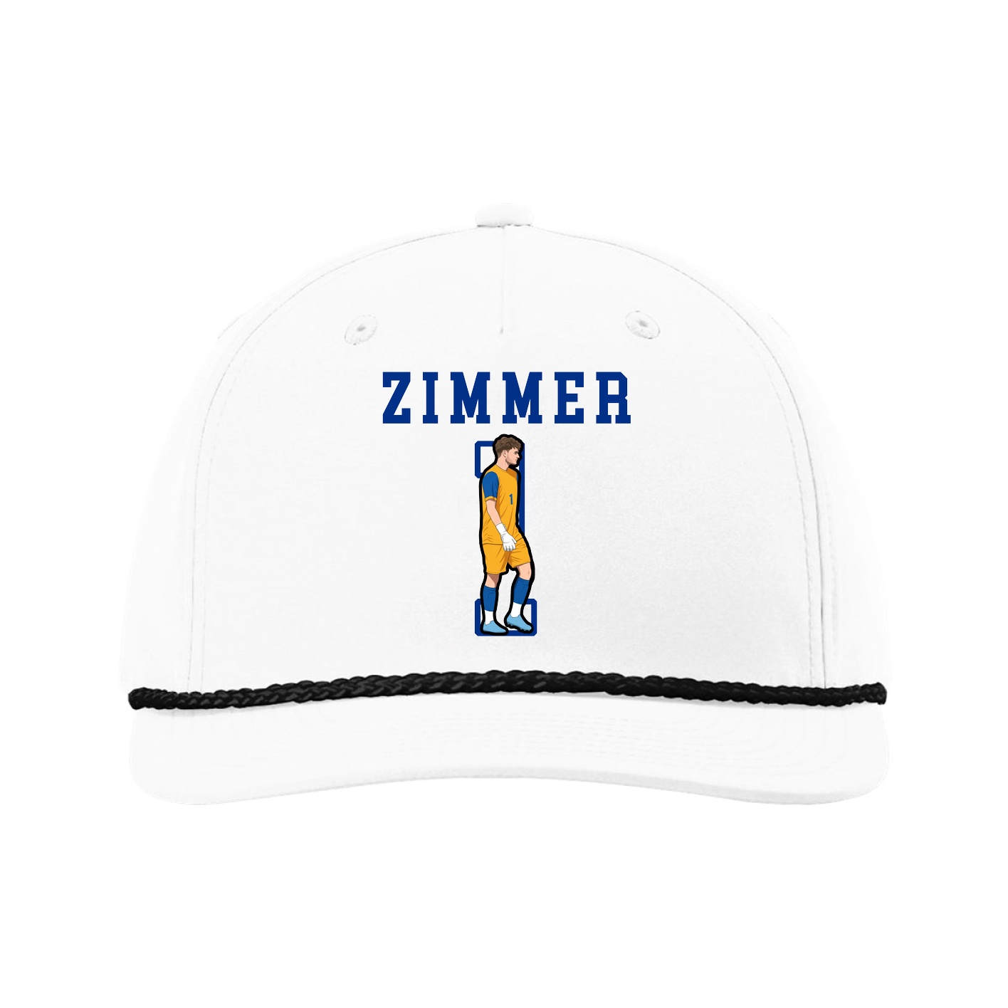 Five-Panel Classic Rope Cap — Shirsey in White
