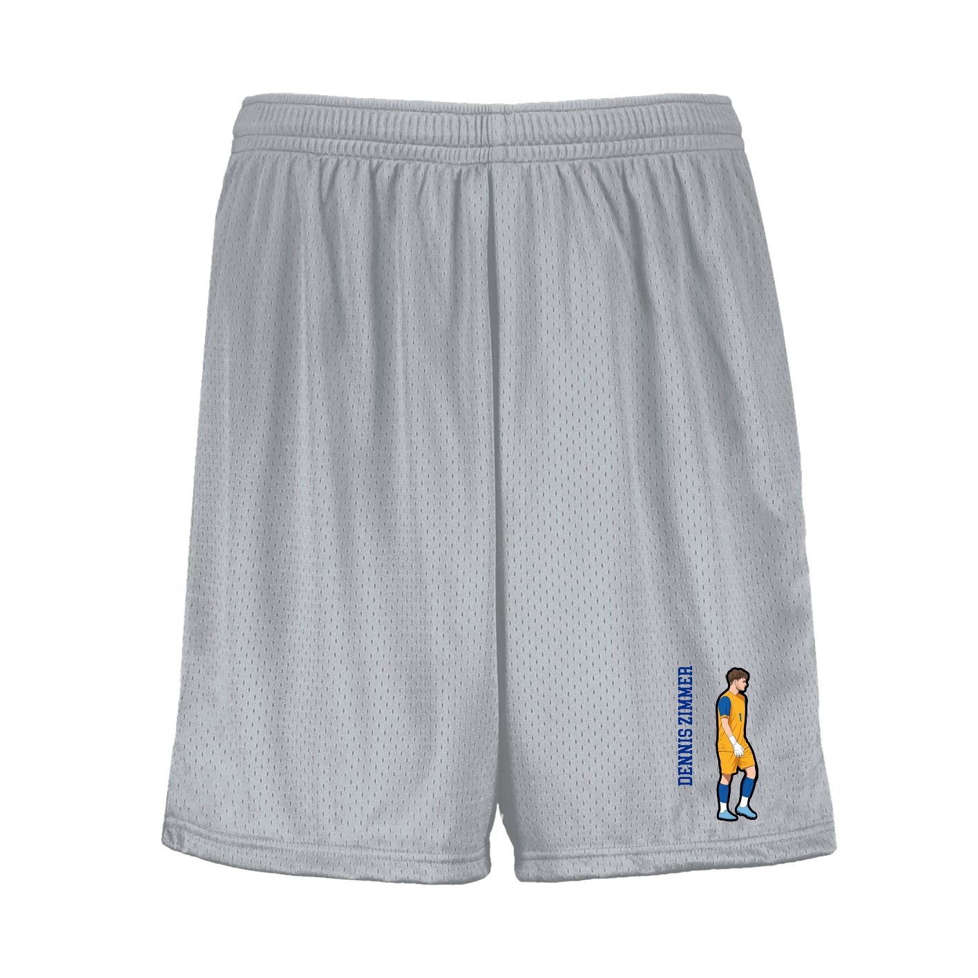 Shorts — Name Vertical in Silver