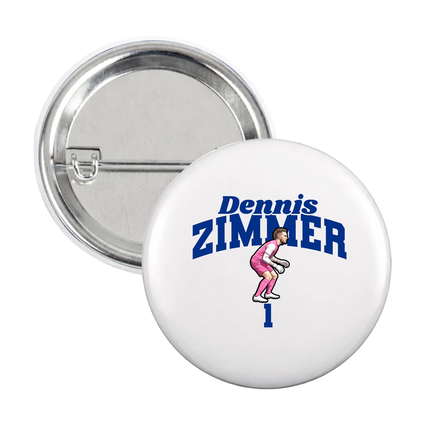 Game Day Button — Signature Arch in White