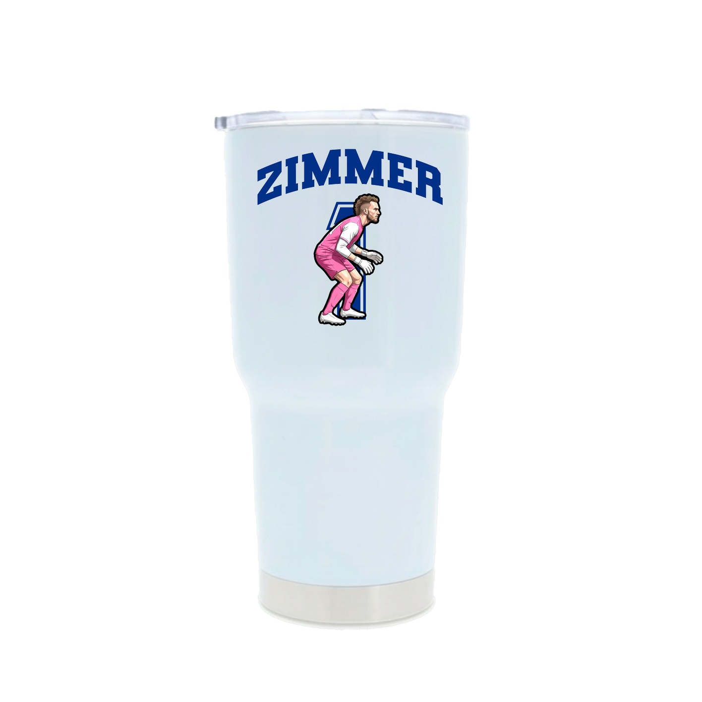 30oz Stainless Steel Tumbler — Number in White