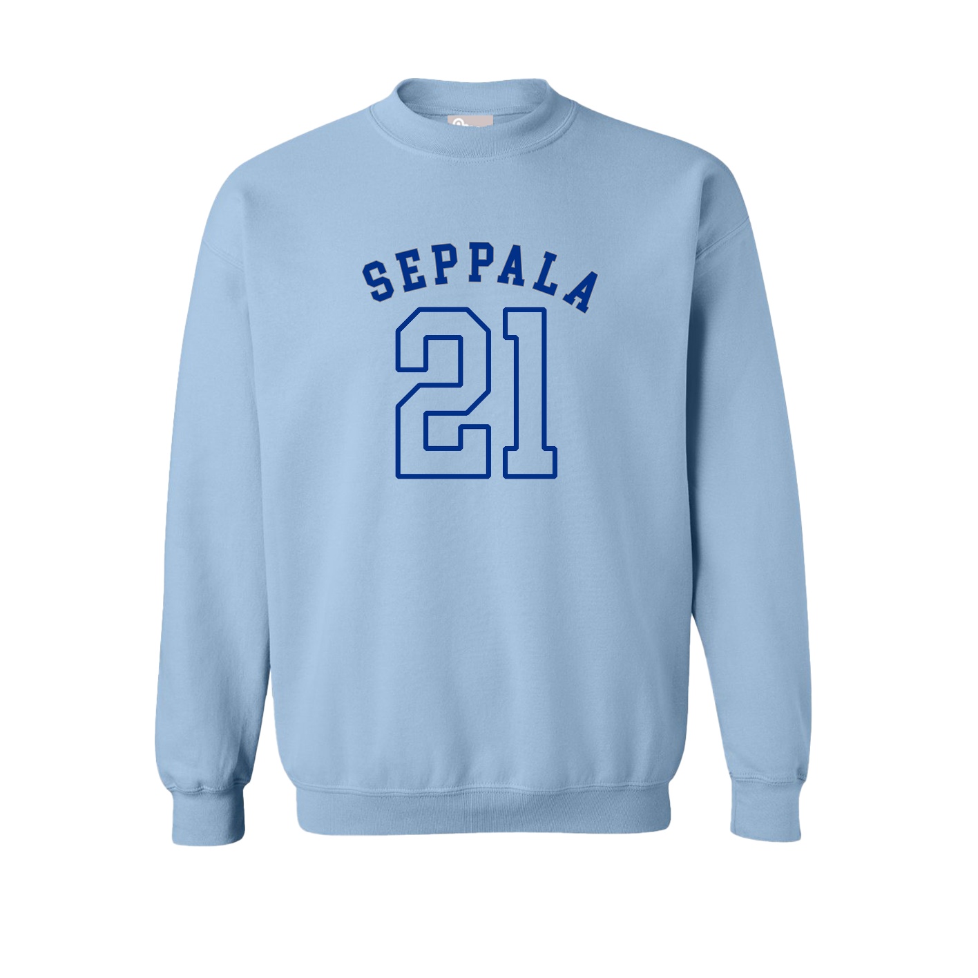 Fleece Crew — Shirsey Arch in Light Blue
