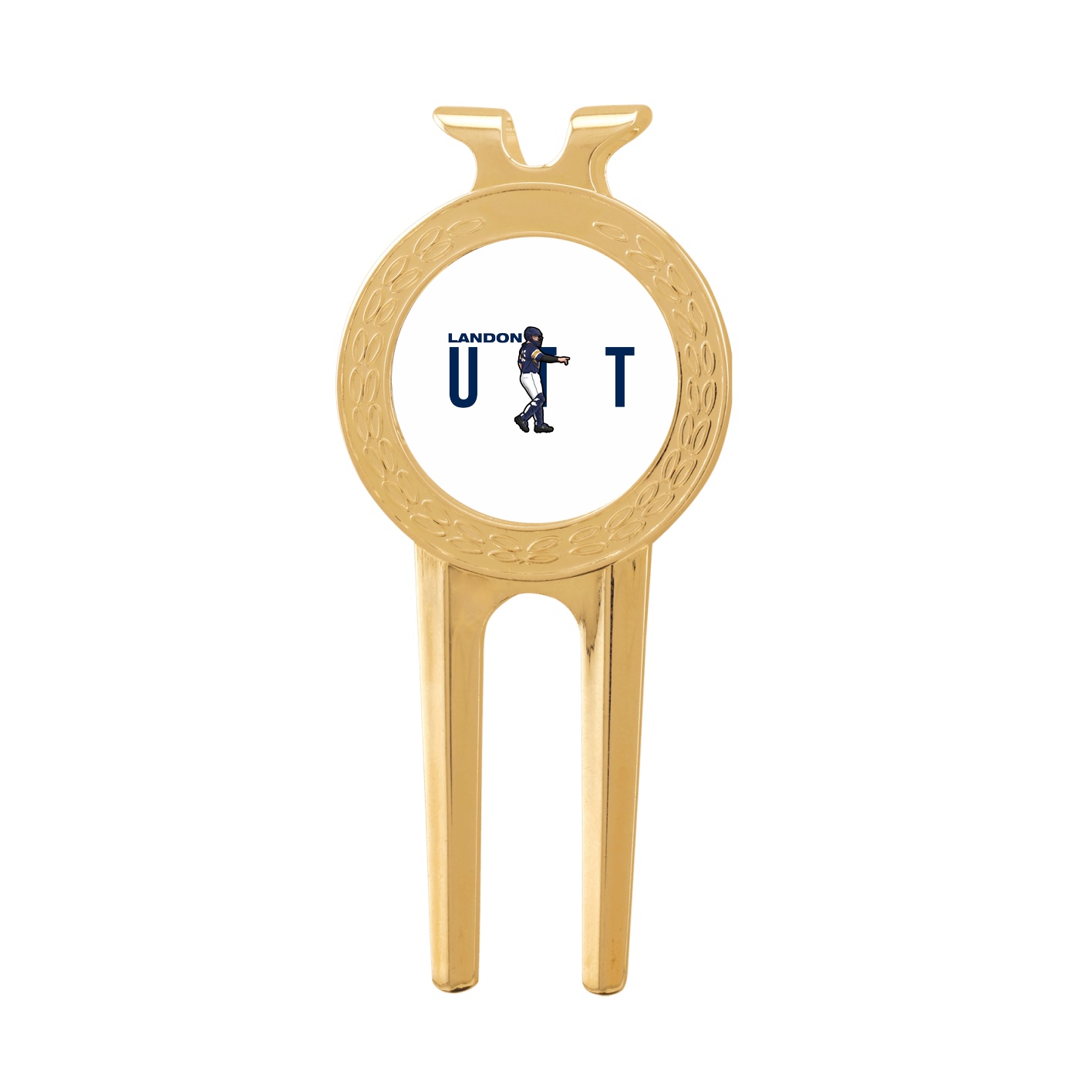 Divot Tool with Ball Marker — Player Name in Classic