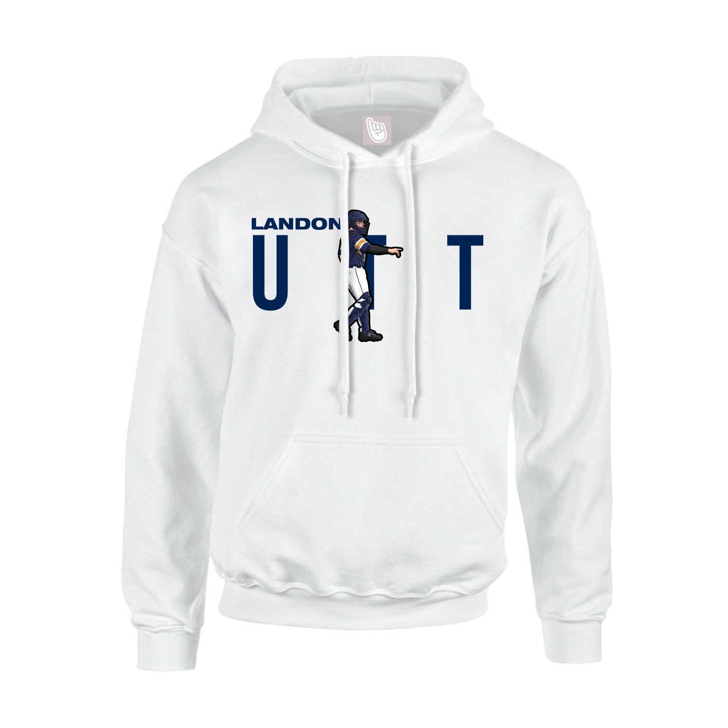 Hoodie — Player Name in White