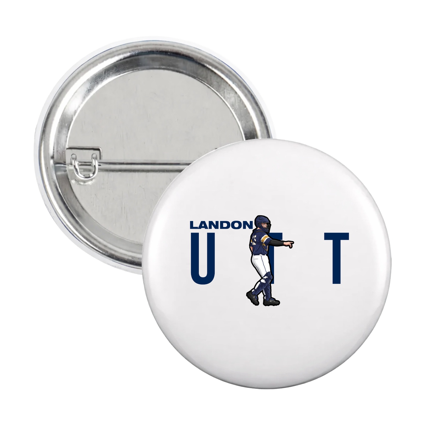 Game Day Button — Player Name in White