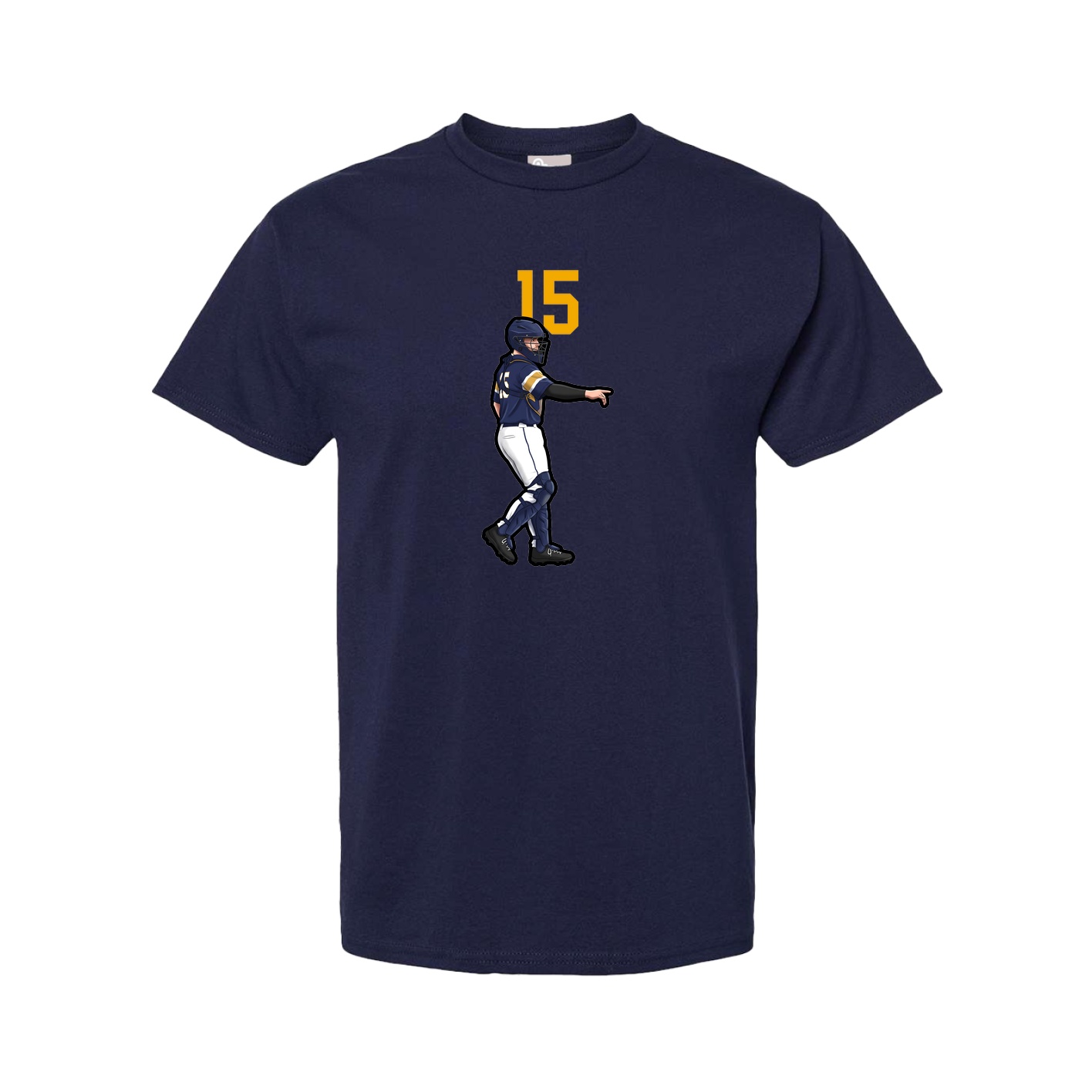 Youth Tee — Number Top in Navy