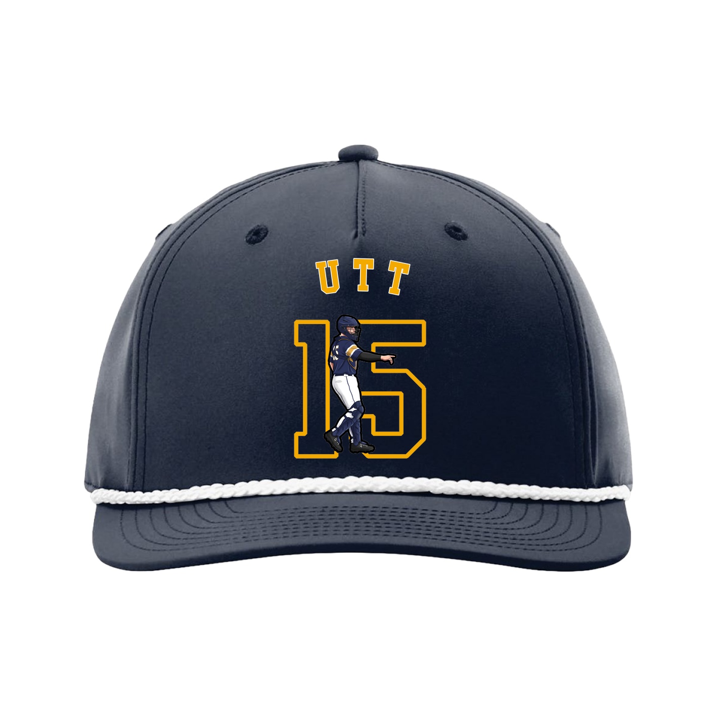Five-Panel Classic Rope Cap — Shirsey Arch in Navy