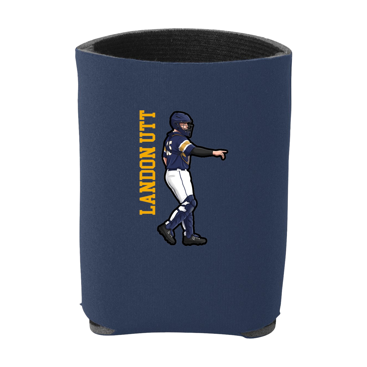 Can Holder — Name Vertical in Navy