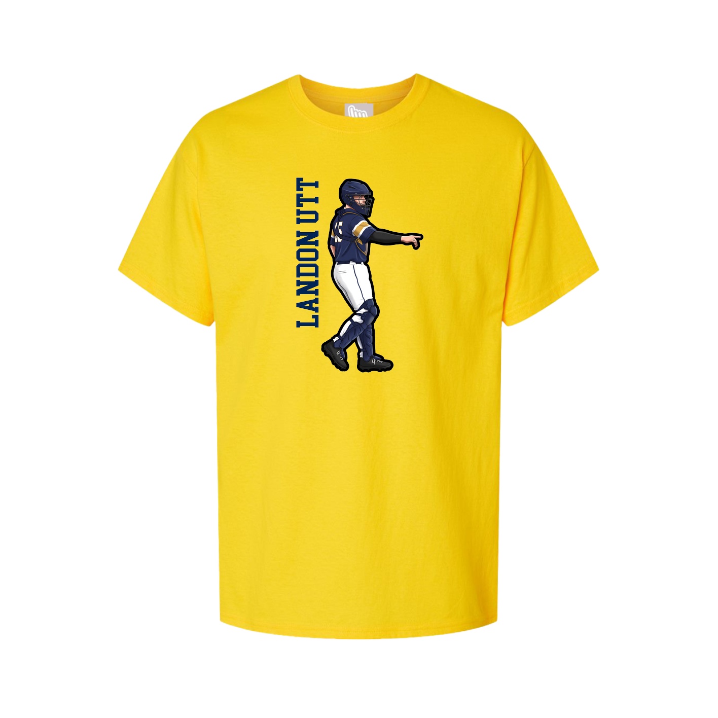 Tee — Name Vertical in Gold