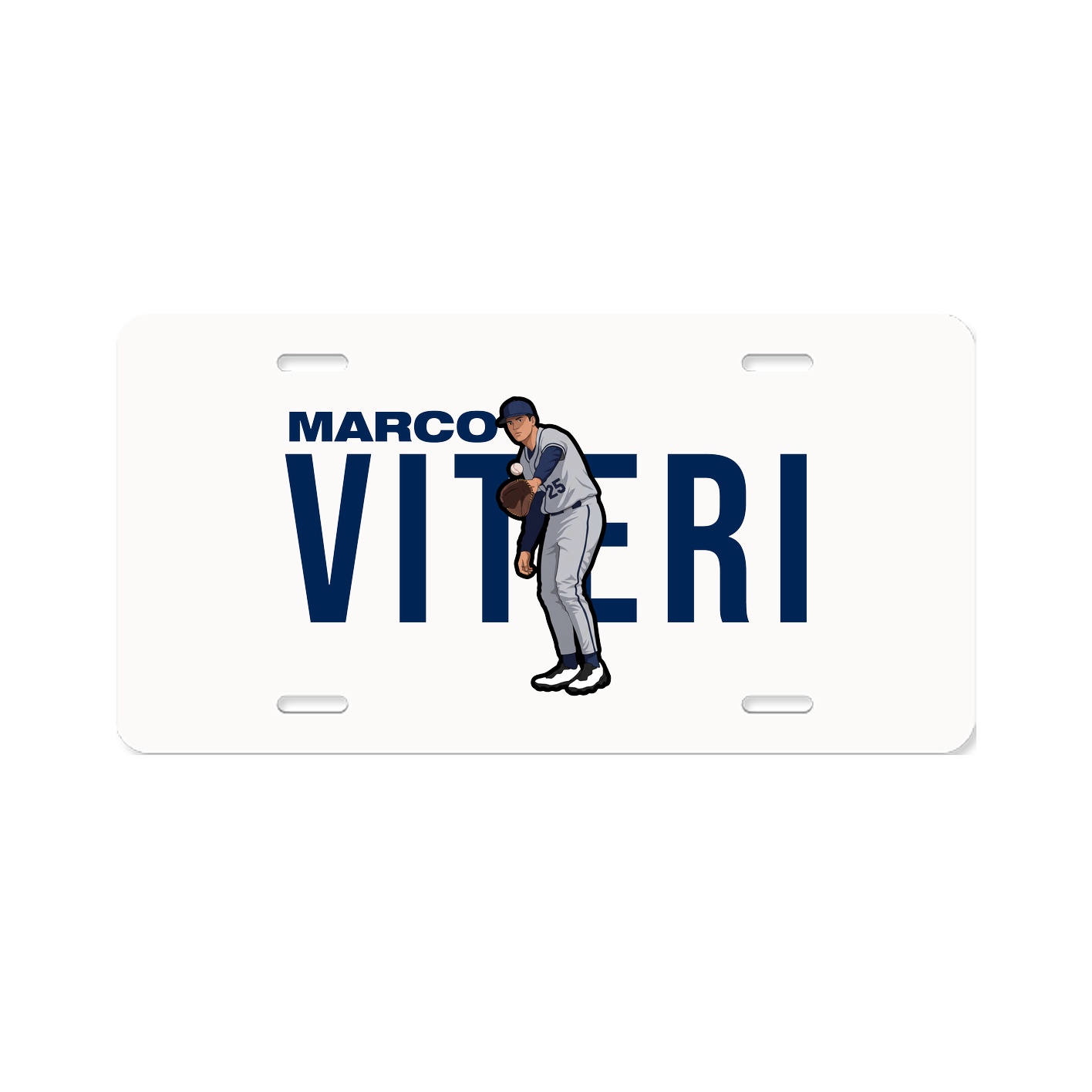 License Plate — Player Name in Classic