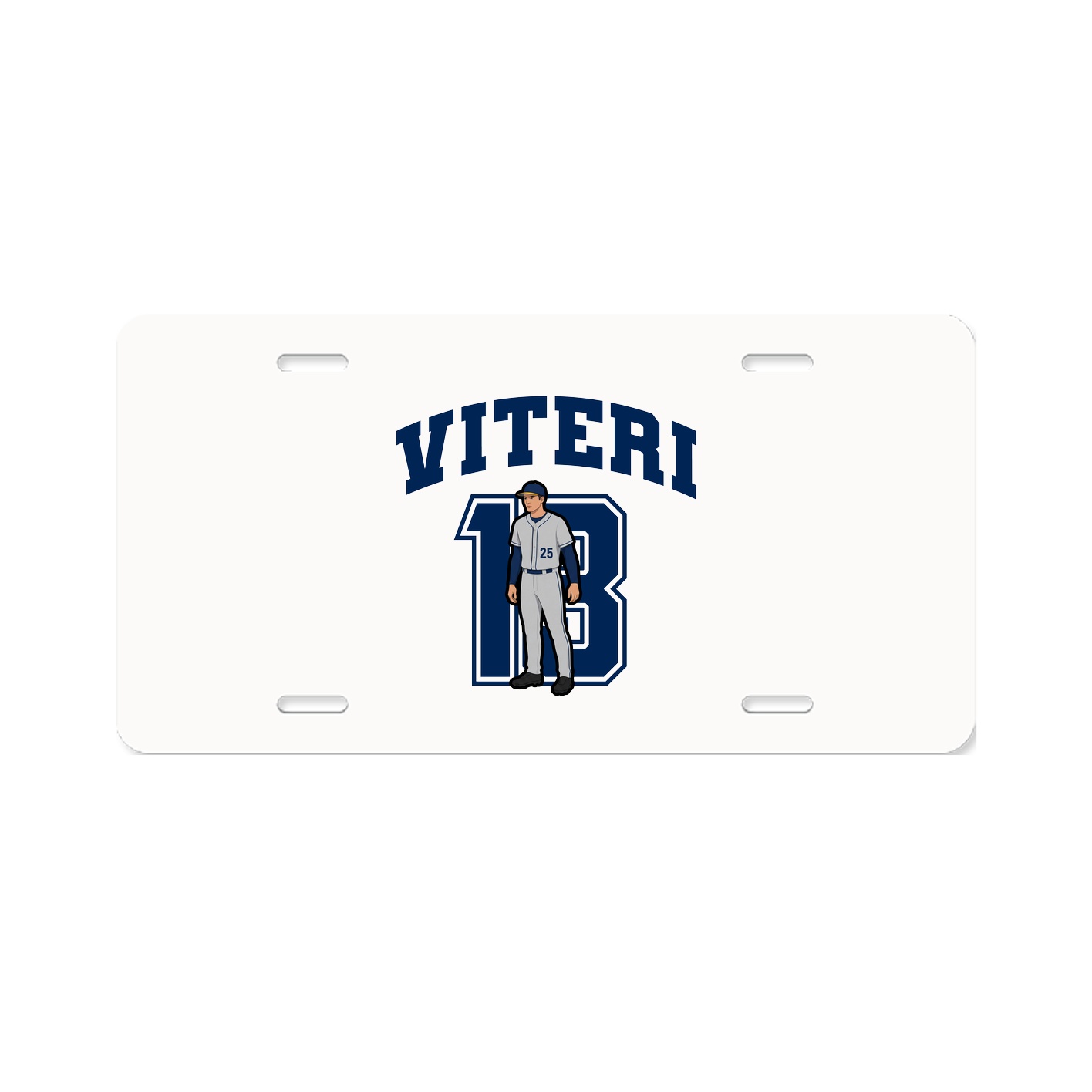 License Plate — Number in Classic