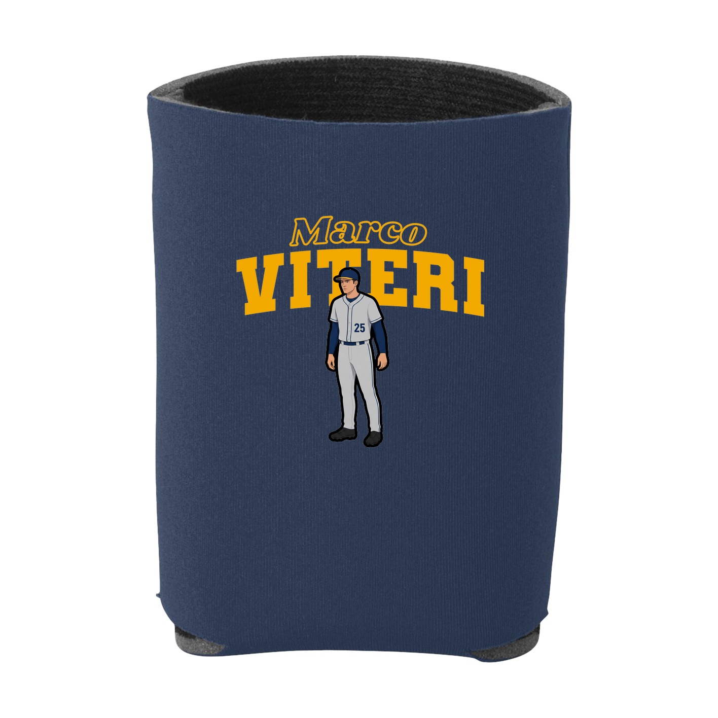 Can Holder — Name Arch in Navy
