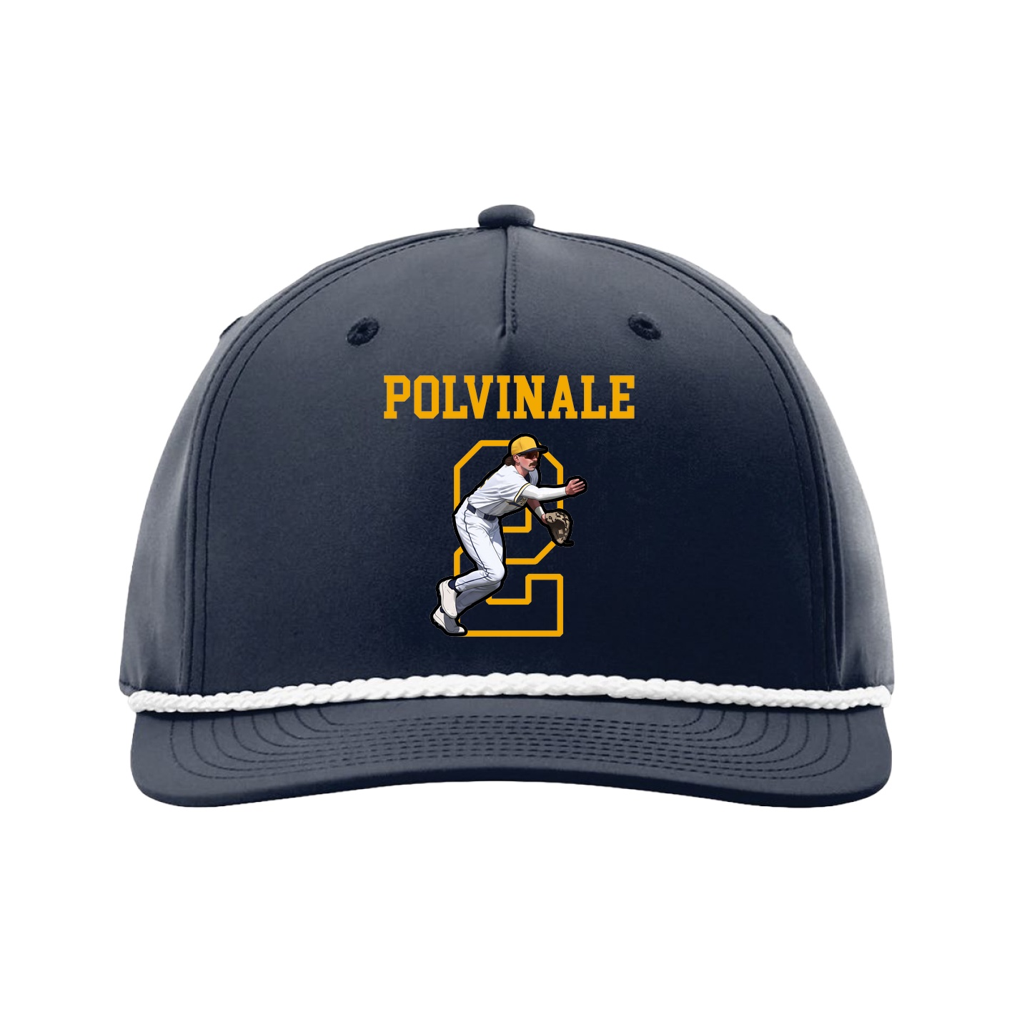 Five-Panel Classic Rope Cap — Shirsey in Navy