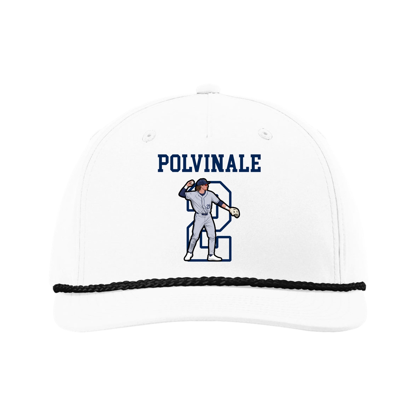 Five-Panel Classic Rope Cap — Shirsey in White