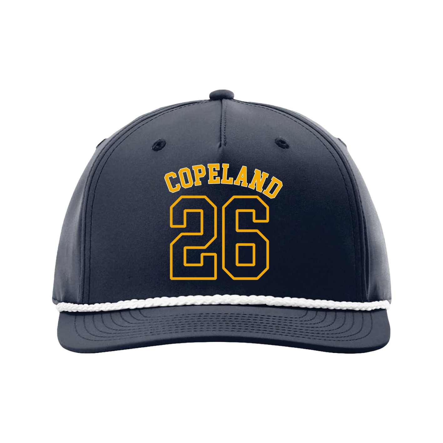 Five-Panel Classic Rope Cap — Shirsey Arch in Navy