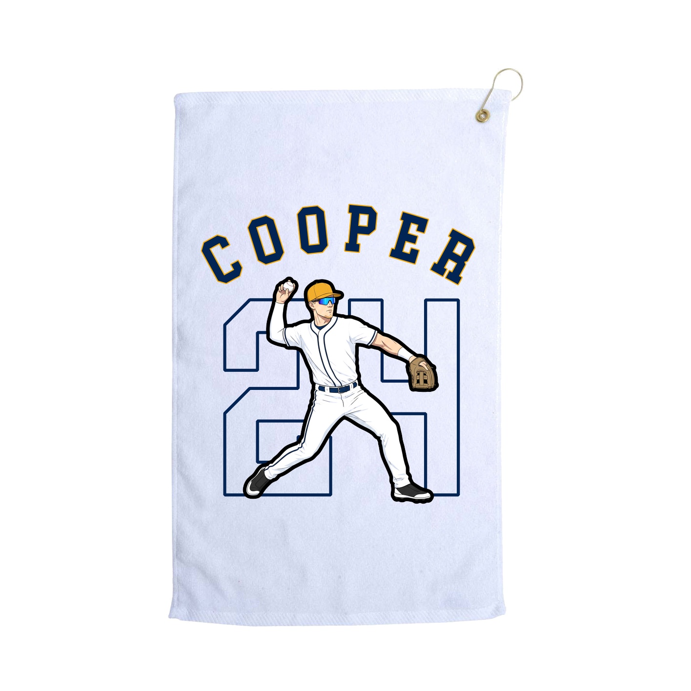 Golf Towel — Shirsey Arch in White