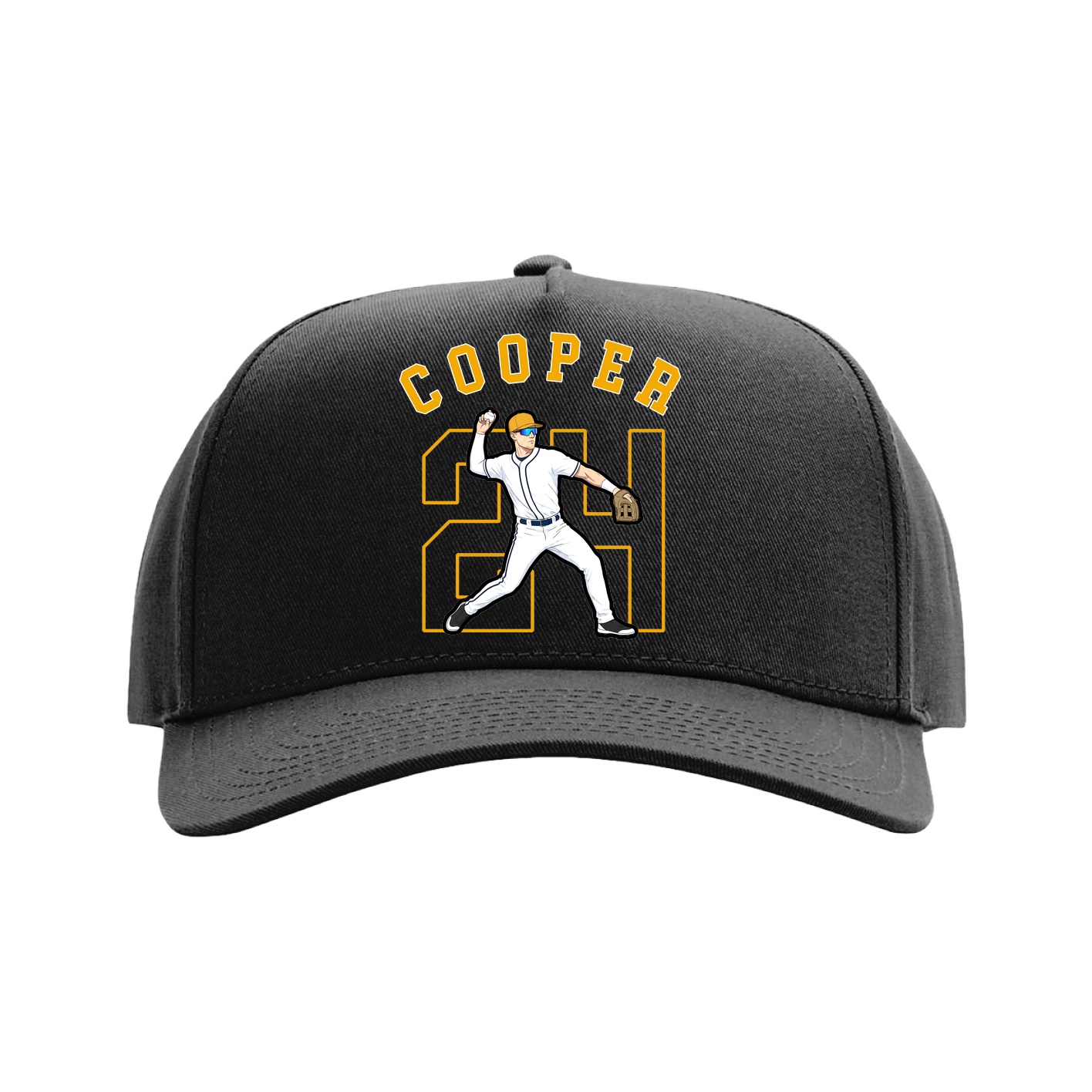 Full Fabric Five-Panel Champ Cap