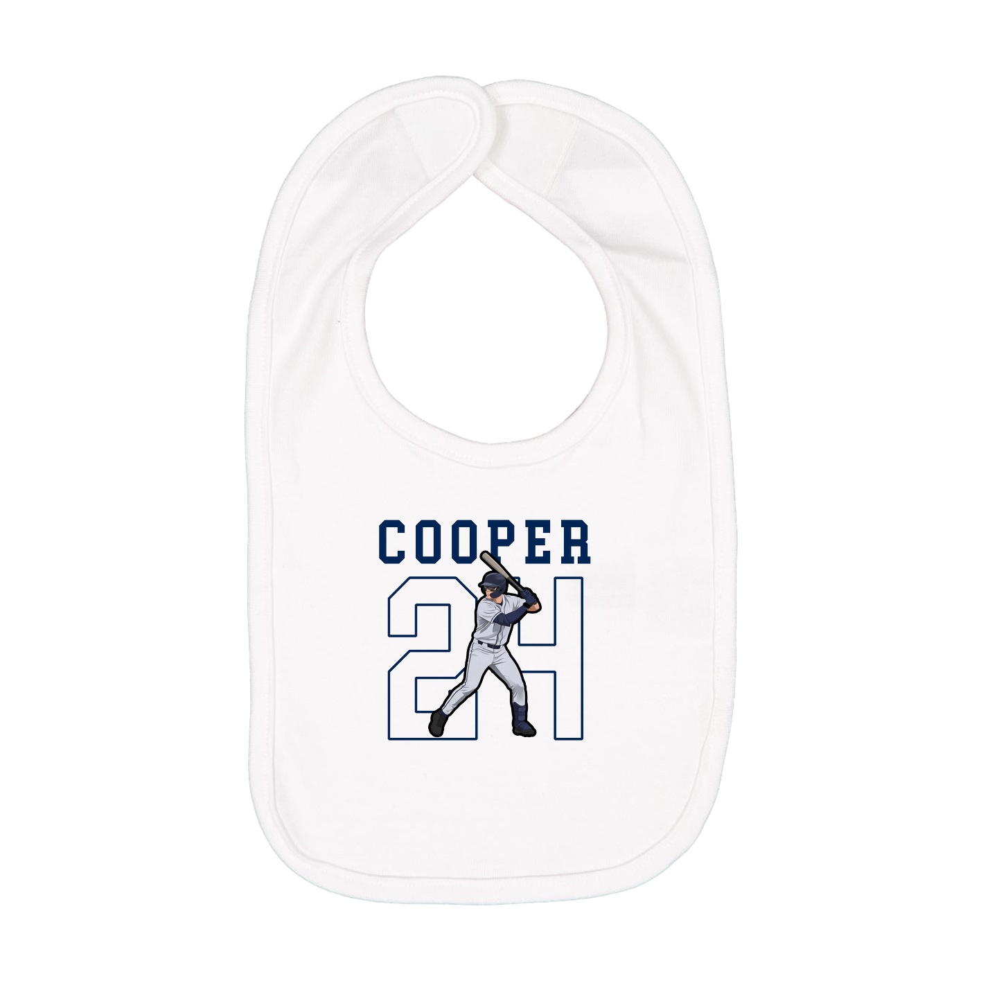 Infant Bib — Shirsey in White