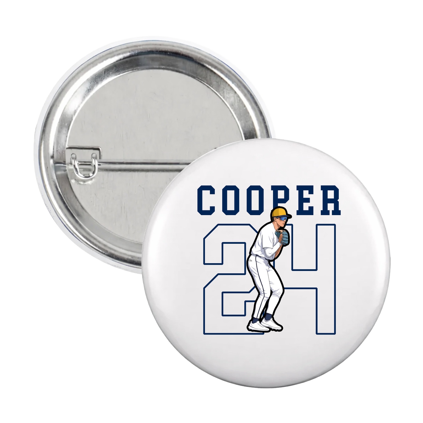 Game Day Button — Shirsey in White