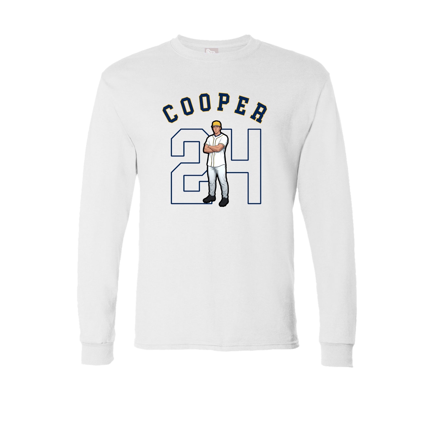Long Sleeve Tee — Shirsey Arch in White