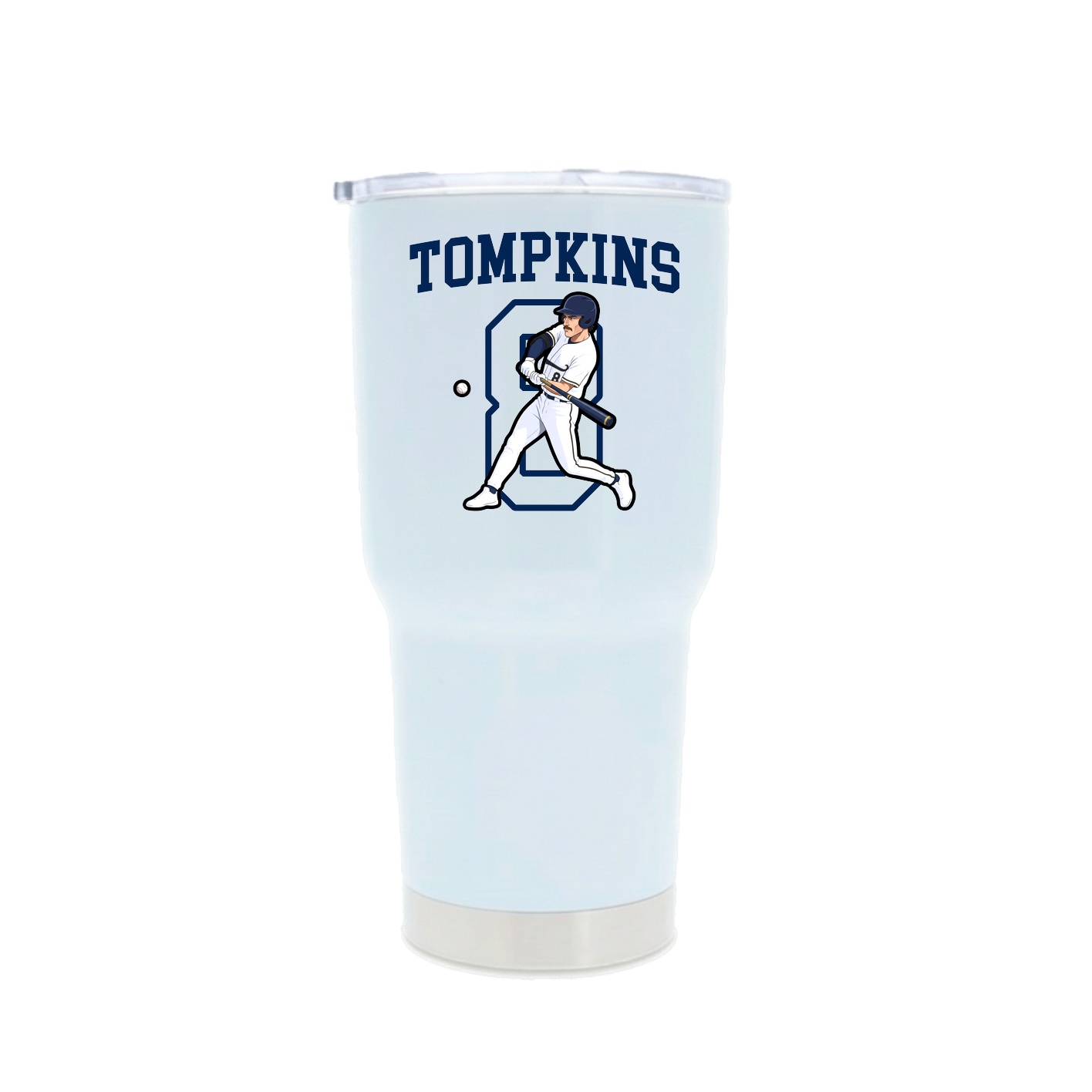 30oz Stainless Steel Tumbler — Shirsey in White