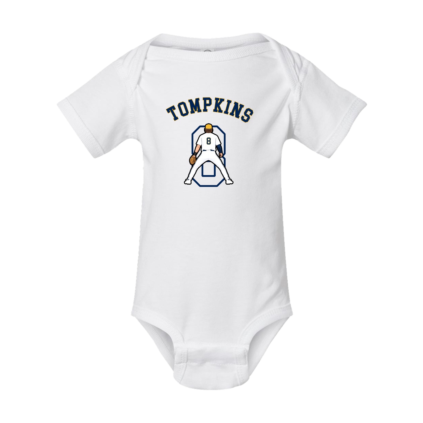 Baby Onesie — Shirsey Arch in White