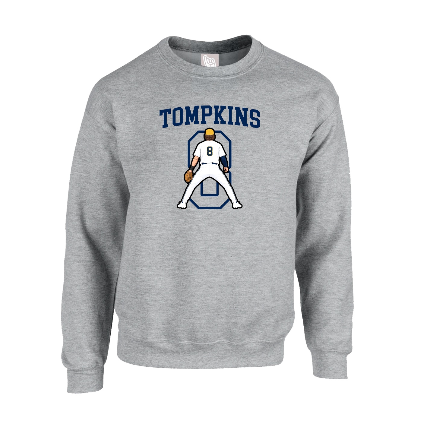 Fleece Crew — Shirsey in Grey