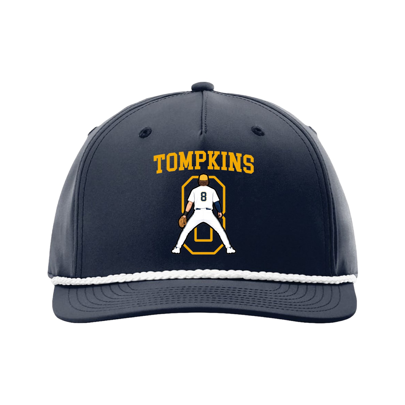 Five-Panel Classic Rope Cap — Shirsey in Navy