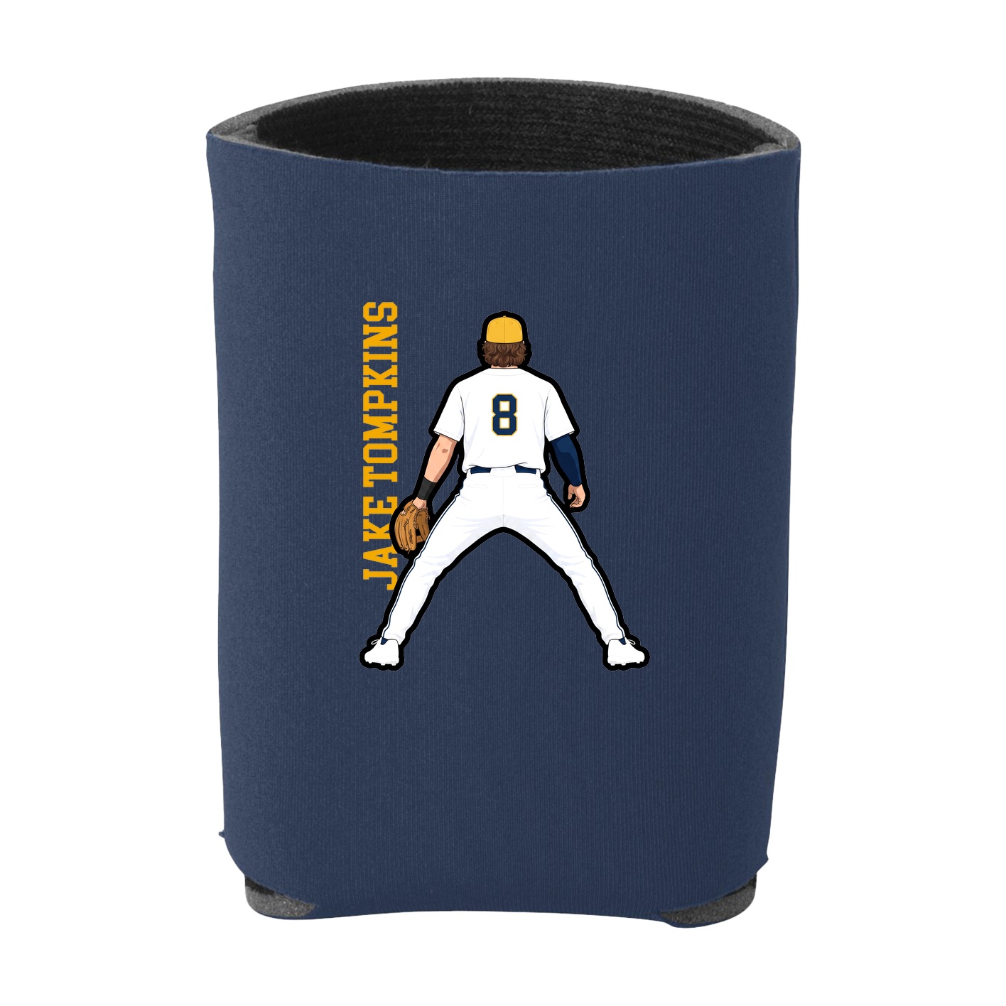 Can Holder — Name Vertical in Navy
