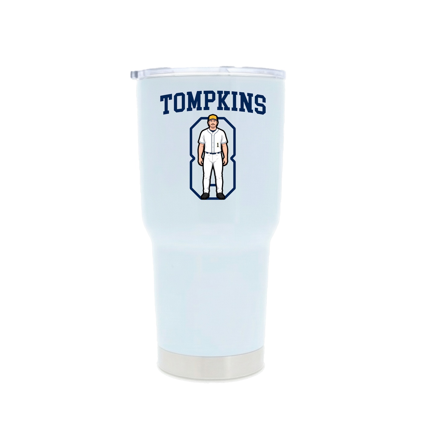 30oz Stainless Steel Tumbler — Shirsey in White