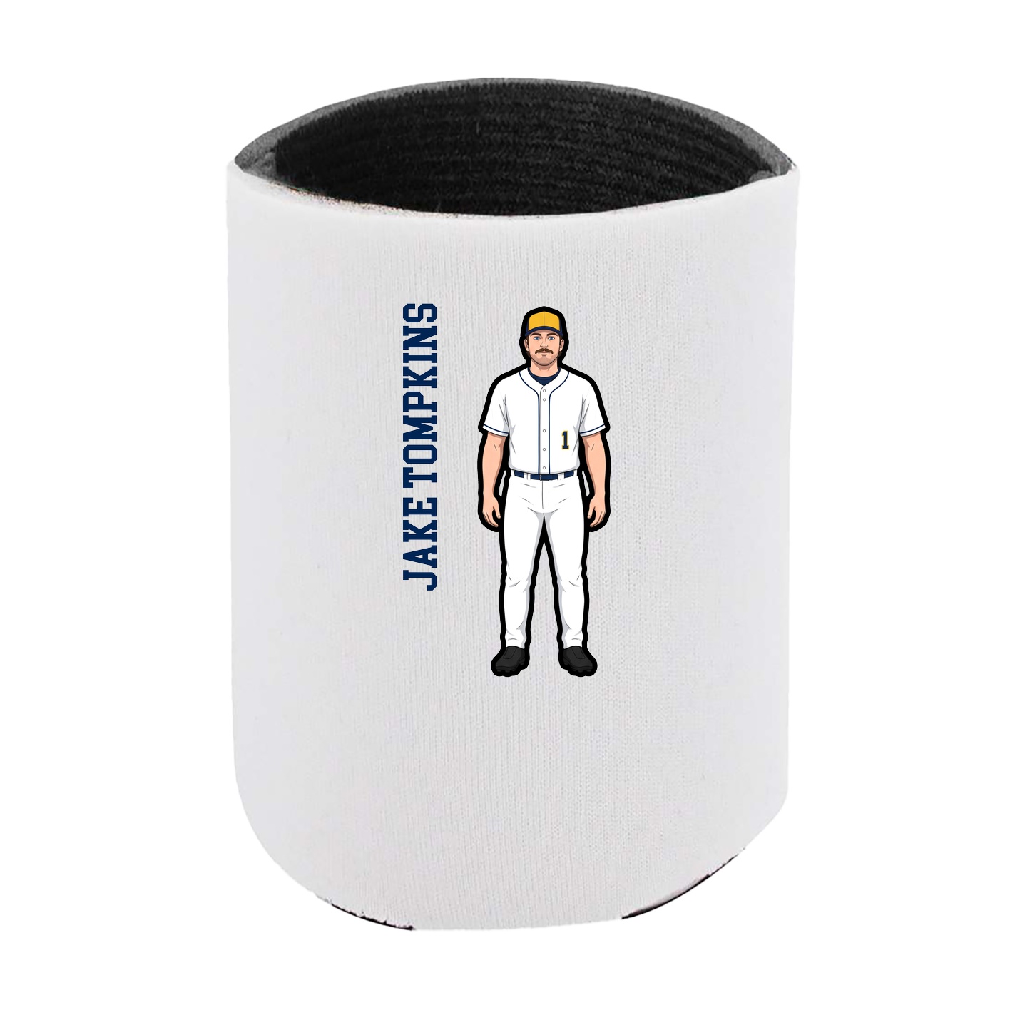 Can Holder — Name Vertical in White