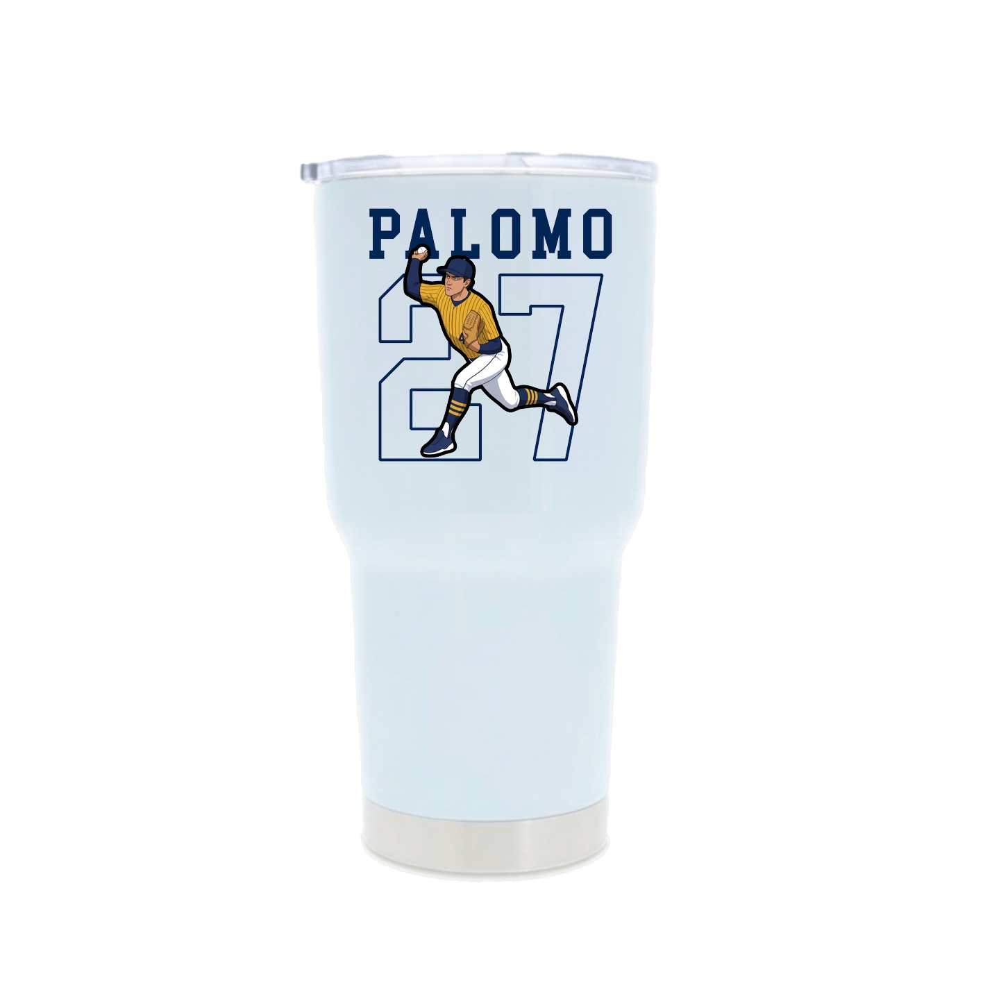 30oz Stainless Steel Tumbler — Shirsey in White