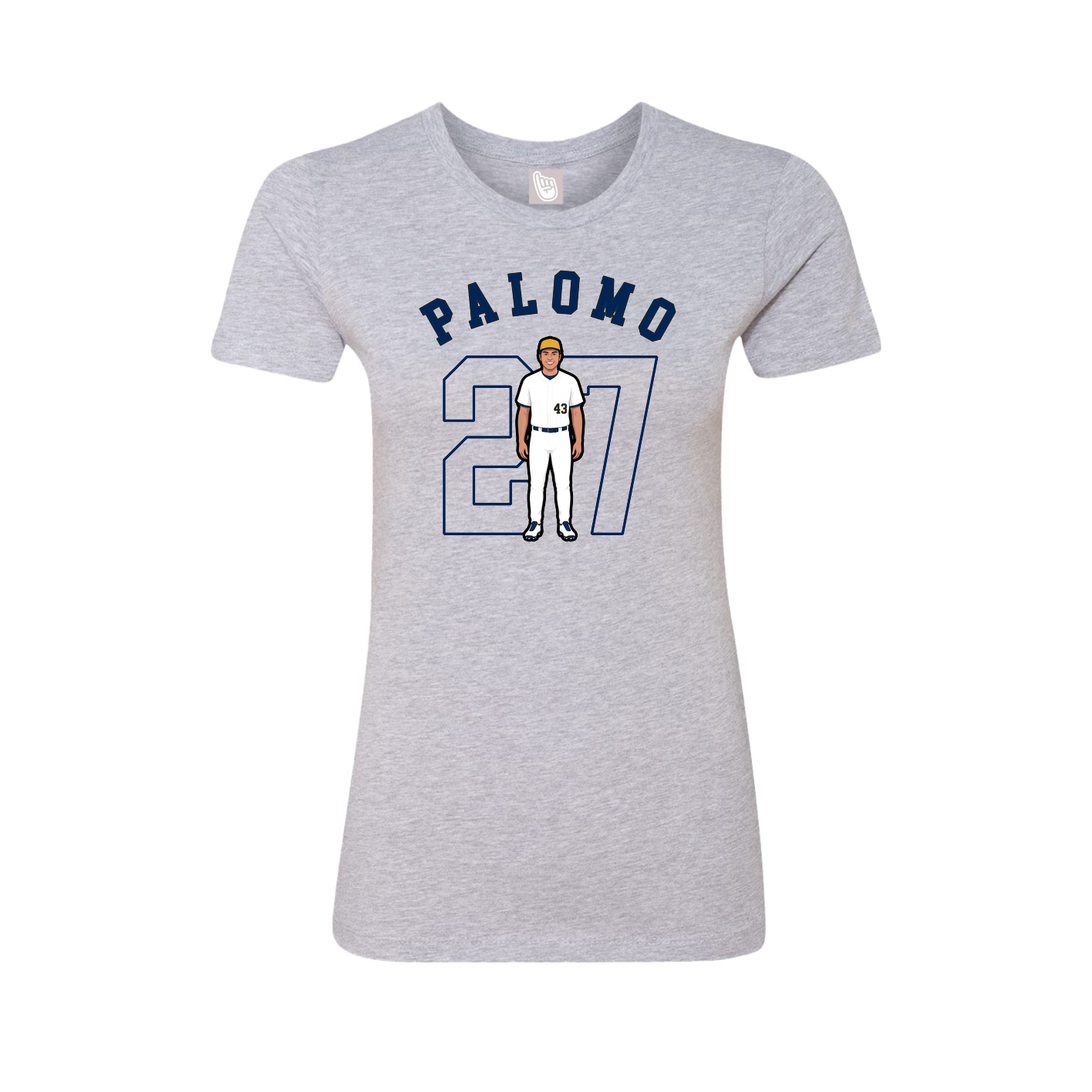 Fitted Women's Tee — Shirsey Arch in Grey