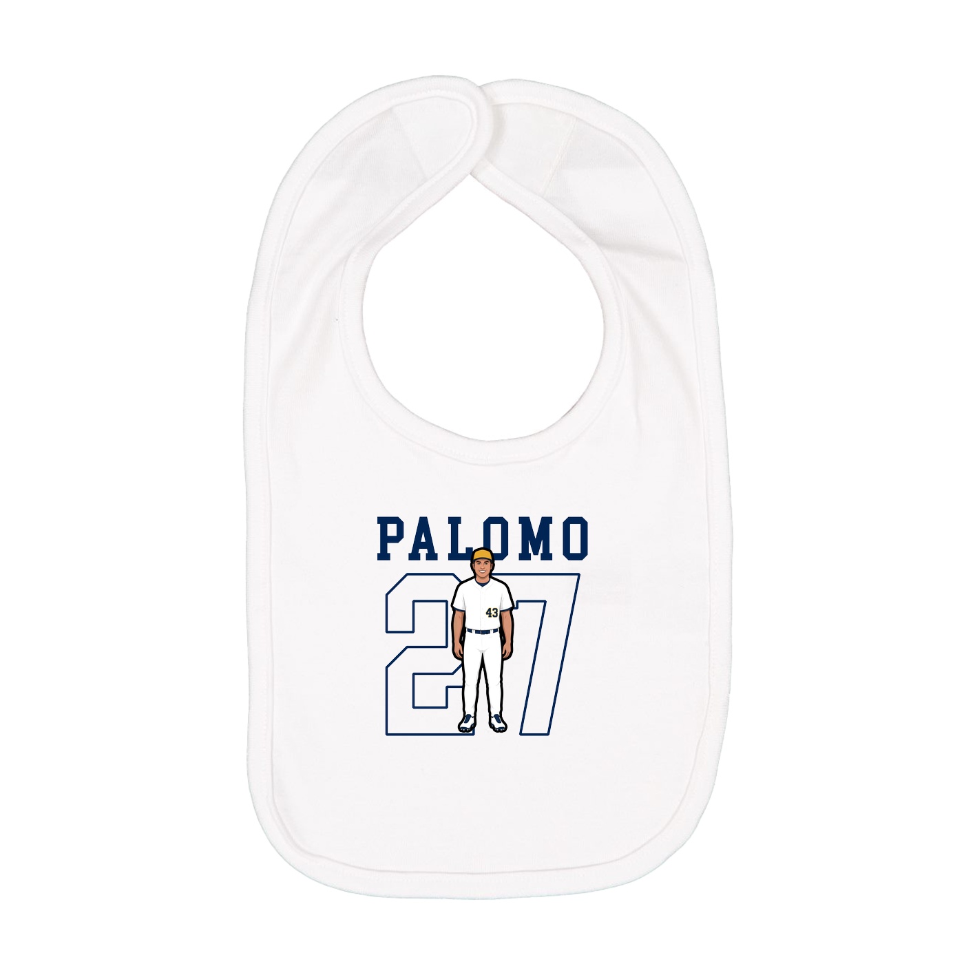 Infant Bib — Shirsey in White