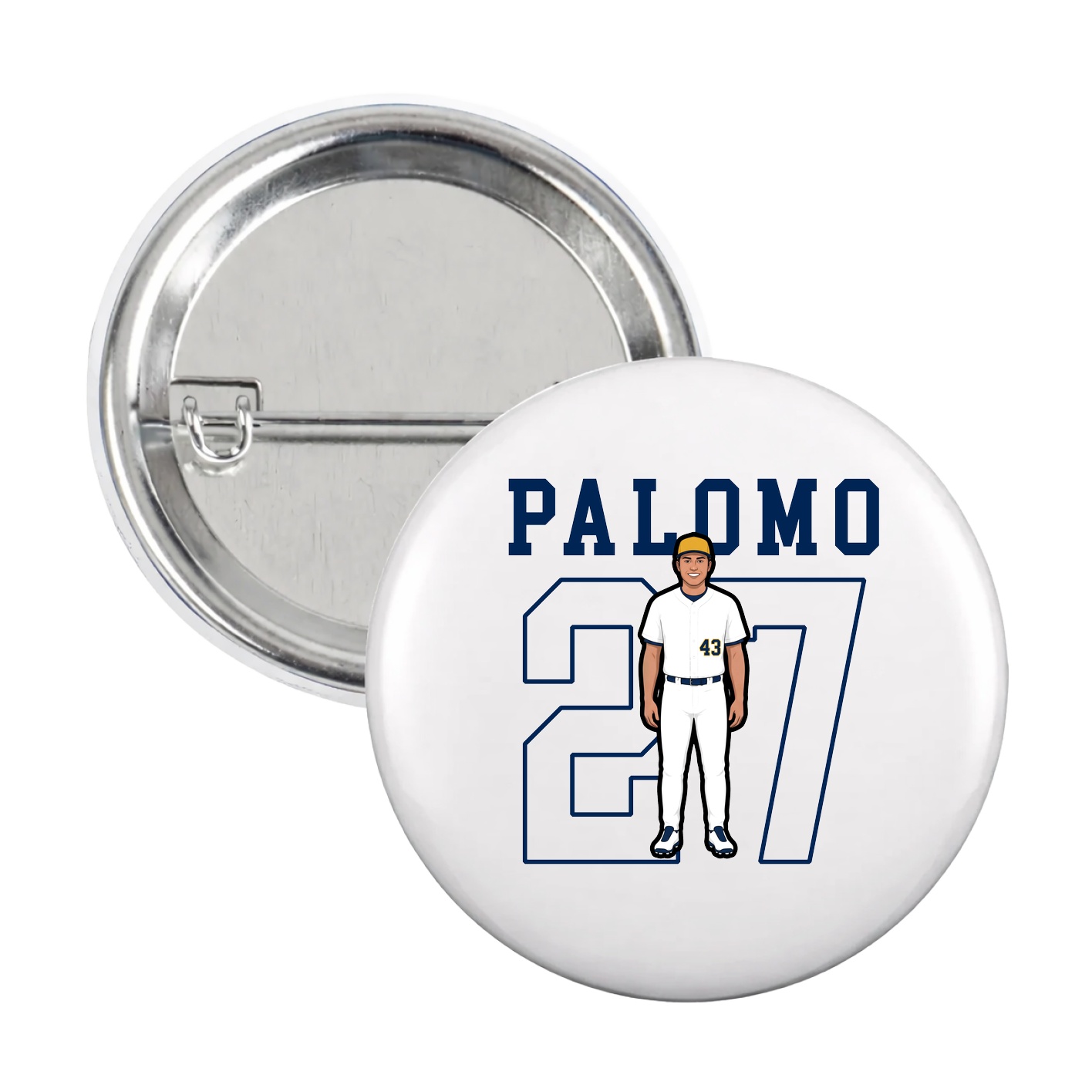 Game Day Button — Shirsey in White