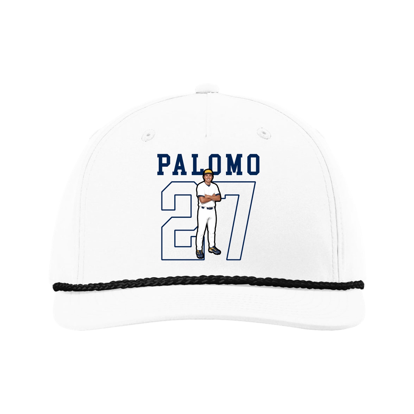 Five-Panel Classic Rope Cap — Shirsey in White