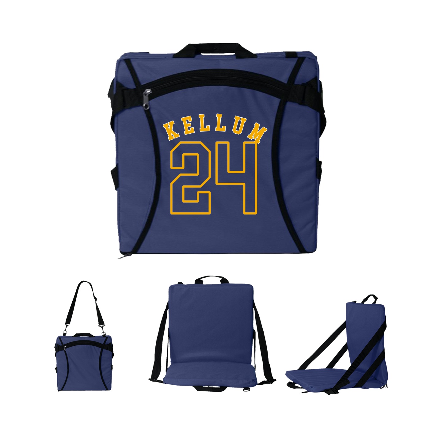 Folding Stadium Seat — Shirsey Arch in Navy