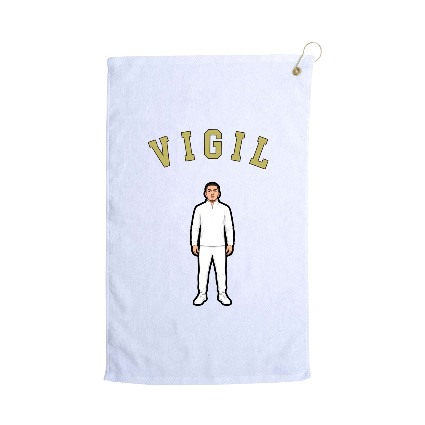 Golf Towel — Shirsey Arch in White