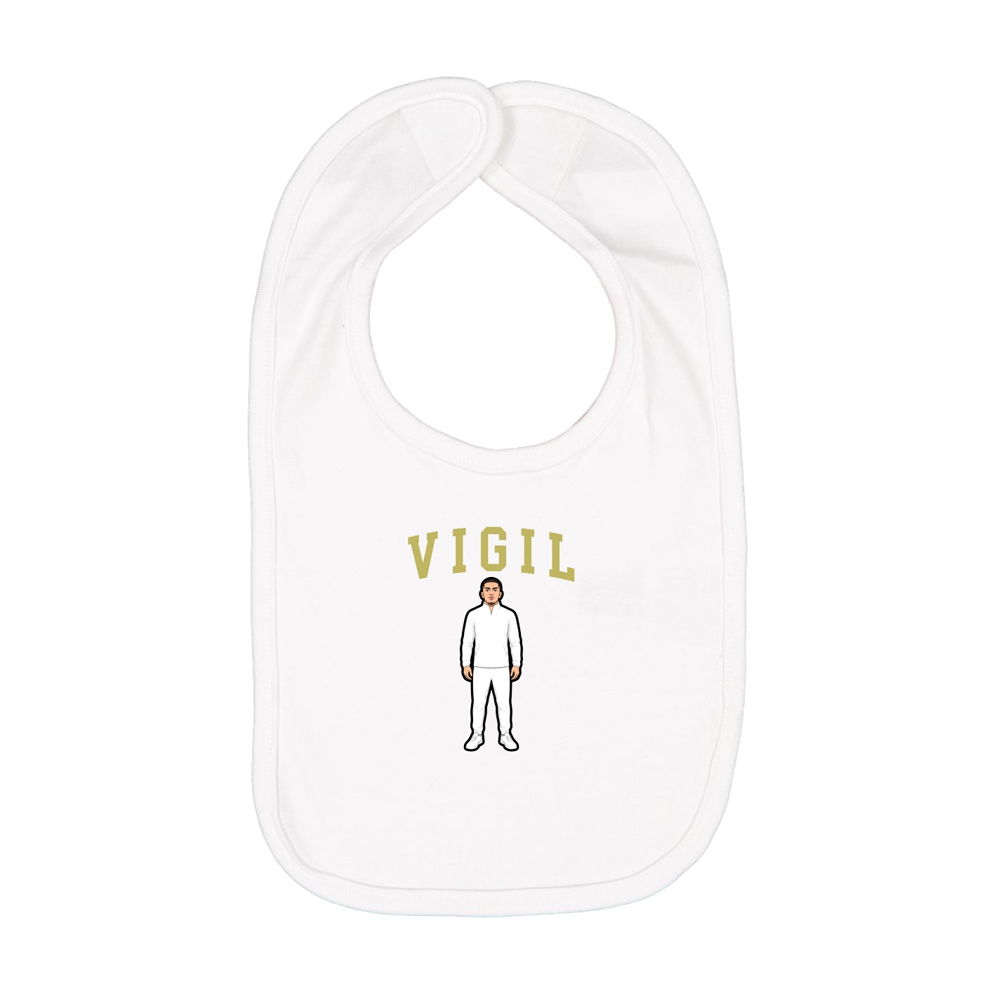 Infant Bib — Shirsey in White